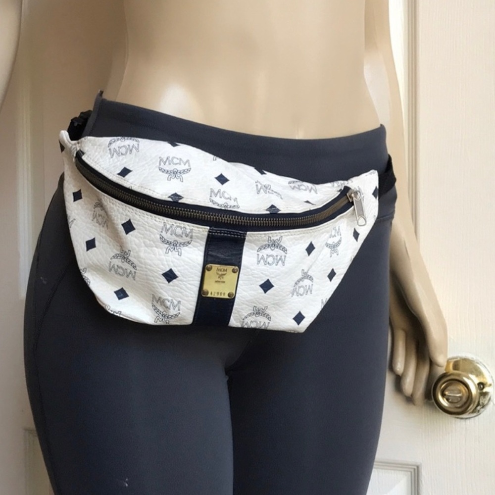 Vintage MCM Fanny Pack White